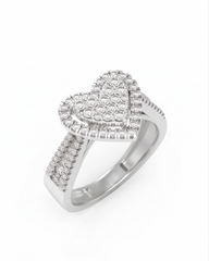 18K Gold & Diamond Engagement Ring For Women KRL10405