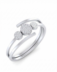 18K Gold & Diamond Engagement Ring For Women KLR-87