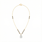 18K Gold & Diamond Beaded Mangalsutra For Women KRE90105