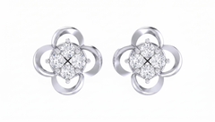 White Gold Diamond Earring | under 40k