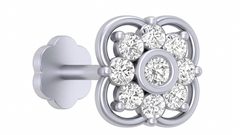 Gold & Diamond Stud Nose Pin KRC80176