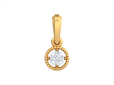 Gold & Diamond Round-Shaped Pendant KRB40208