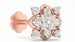 18K Gold & Diamond Stud Nose Pin KRA50149