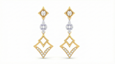14K Gold & Diamond Women Dangler Earring KRI44008E
