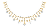 14K Gold & Diamond Choker Necklace Set KRB44090N