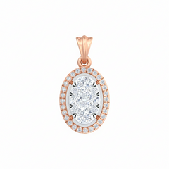 18K Gold & Diamond Partywear Pendant Set KRB40026P