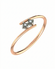 18K Gold & Diamond Dailywear Ring For Women KLR-06