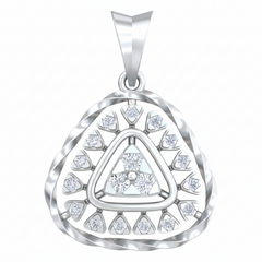 18K Gold & Diamond Pendant Set KRB40074P