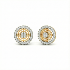 18K Gold & Diamond Women Earring KER-222