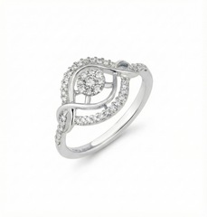 18K Gold & Diamond Ring For Women R3317MYD0027