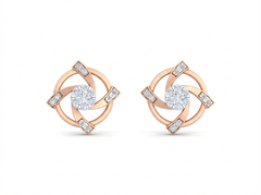18K Gold & Diamond Women Stud Earring KRK40088E