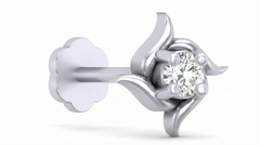 18K Gold & Diamond Stud Nose Pin KRA50026