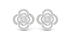 18K Gold & Diamond Women Engagement Earring KRA40170E