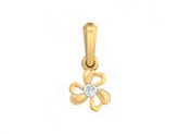 18K Gold & Diamond Solitaire Pendant KSK108