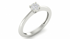 18K Gold & Diamond Solitaire Ring For Women KRA10039