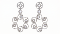 White Gold Diamond Earring | under 40k