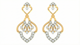 14K Gold & Diamond Women Dangler Earring KRI44009E-A