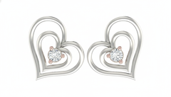 18K Gold & Diamond Solitaire Women Earring KRA40162E