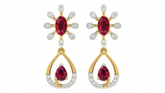 Gold & Diamond Women Gemstone Earring KRC60079E