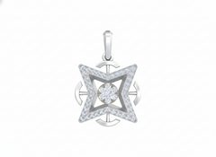 18K Gold & Diamond Partywear Pendant Set KRK40122P