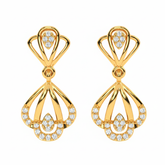 14K Gold & Diamond Women Dangler Earring KRH44033E