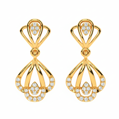 14K Gold & Diamond Women Dangler Earring KRH44033E