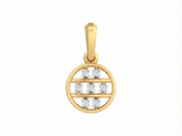 18K Gold & Diamond Dailywear Pendant Set KSK120