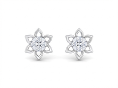 18K Gold & Diamond Women Stud Earring KRK30033