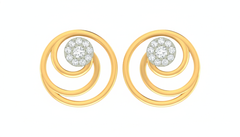 18K Gold & Diamond Women Stud Earring KRA40163E