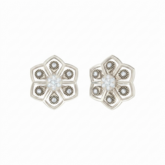 White Gold Diamond Earring | under 40k