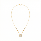 18K Gold & Diamond Beaded Mangalsutra For Women KRE90100