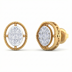 18K Gold & Diamond Women Engagement Earring KRB40044E