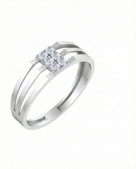 Gold & Diamond Band Ring For Men KRC20063