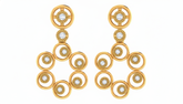 14K Gold & Diamond Women Dangler Earring KRA44177E