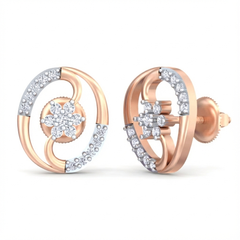 18K Gold & Diamond Women Stud Earring KRB40067E