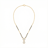 18K Gold & Diamond Beaded Mangalsutra For Women KRE90083