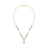 Gold & Diamond Beaded Mangalsutra For Women KRC50110