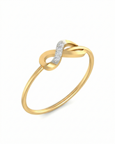 18K Gold & Diamond Dailywear Ring For Women KLR-344