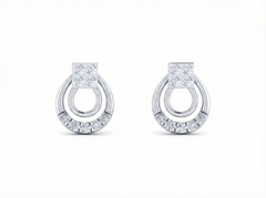 18K Gold & Diamond Women Front Back Earring KRK30028