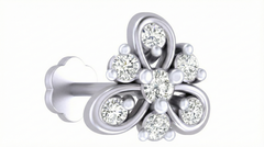 18K Gold & Diamond Stud Nose Pin KRA50284