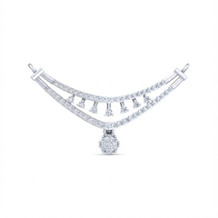 18K Gold & Diamond Dailywear Mangalsutra For Women KRB90054