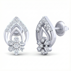 18K Gold & Diamond Women Stud Earring KRB40077E