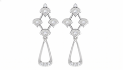 White Gold Diamond Earring | under 40k
