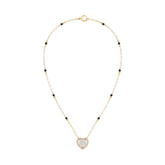 Gold & Diamond Heart Mangalsutra For Women KRC50114