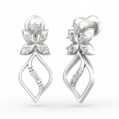 14K Gold & Diamond Women Dangler Earring KRB44061E