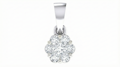 18K Gold & Diamond Floral Pendent Set KRA40102P