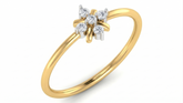 18K Gold & Diamond Dailywear Ring For Women KRB10476-A