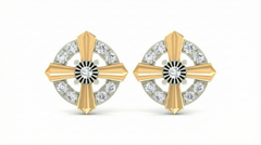 18K Gold & Diamond Women Stud Earring KRA40012E