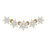 Gold And Diamond Floral Mangalsutra For Women KRC50152
