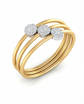 18K Gold & Diamond Engagement Ring For Women KLR-307
